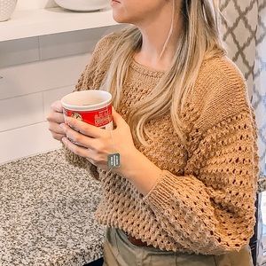 Hand knit sweater